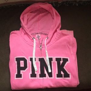 VS Pink Full-Zip Jacket with Hood
